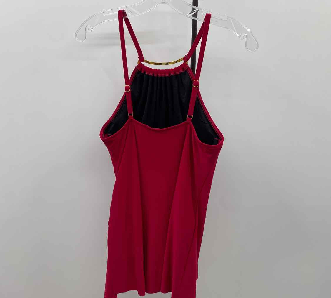 Magic Suit Women's Size 8 Cranberry Solid Swimsuit - 1 Piece