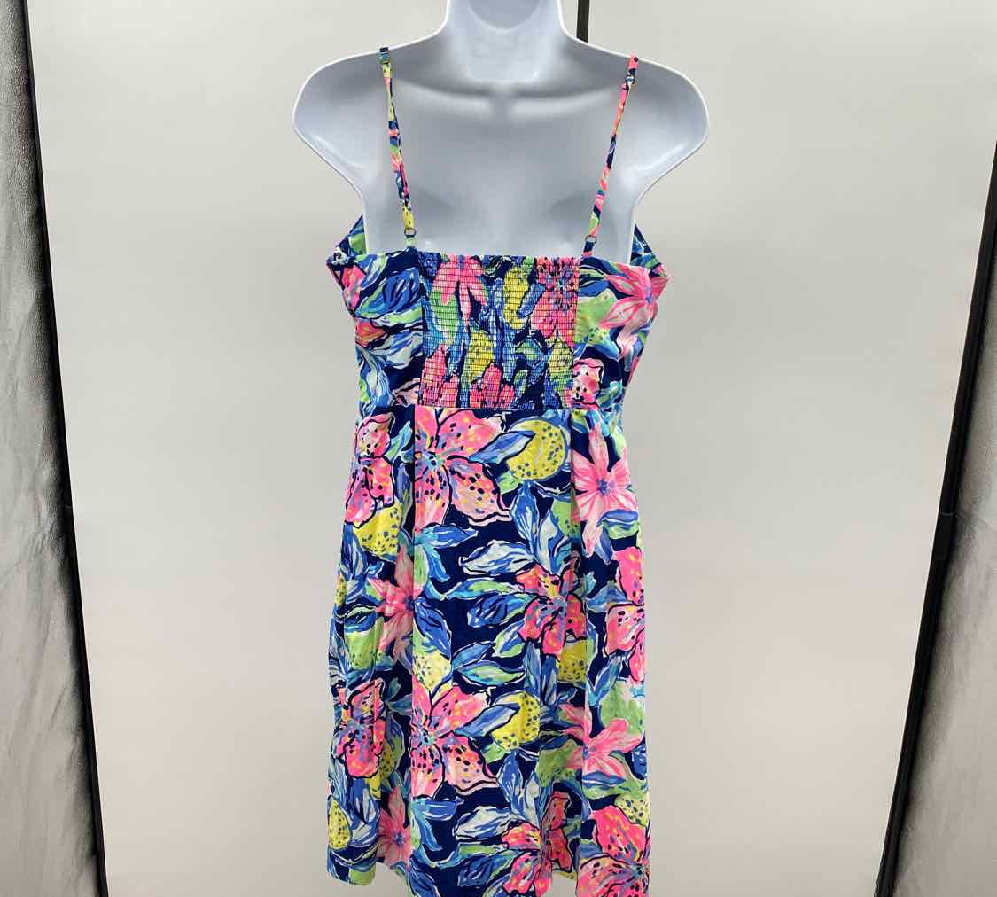 Lilly Pulitzer Women's Size 10 Navy Floral Dress
