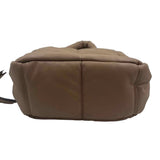UNBRANDED Tan Quilted Nylon Handled Puffer Tote Bag Purse w/Crossbody Strap
