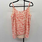 CABI Women's Size M Ivory Animal Print Sleeveless Shirt