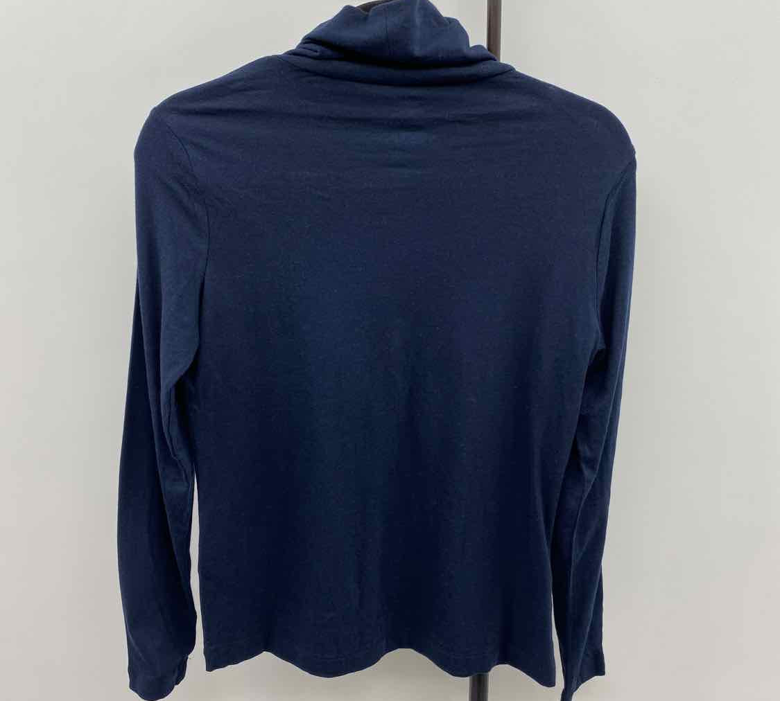 Banana Republic Women's Size S Navy Solid Long Sleeve Shirt