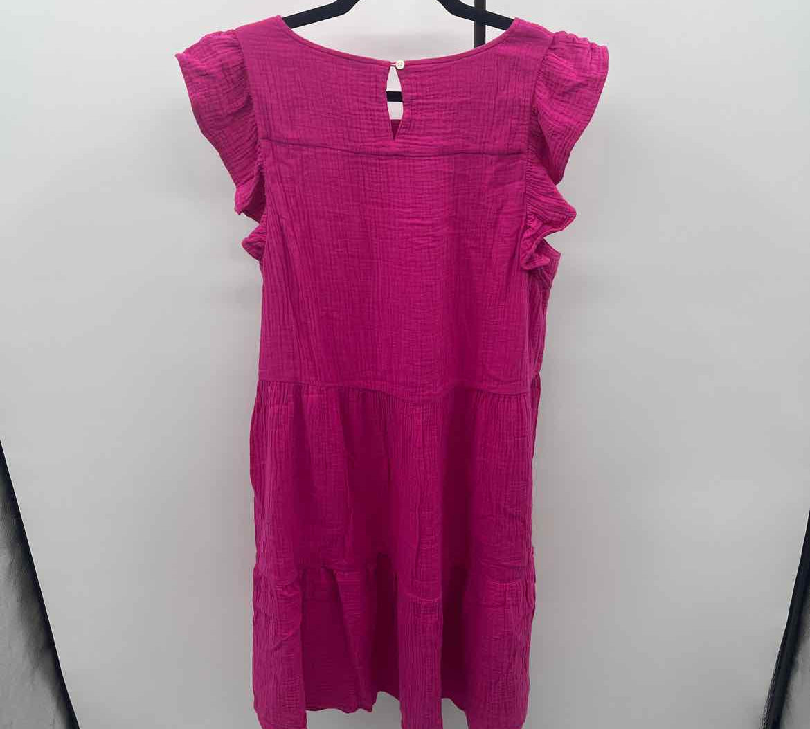 J Crew Women's Size 12 Fuschia Textured Dress