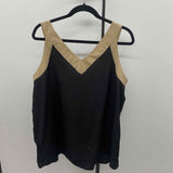 Attention Women's Size XL Black Color Block Tank