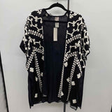 Chico's Women's Size L/XL Black Textured Jacket