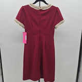 Betsey Johnson Women's Size 2 Red Beaded Dress