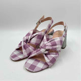 J Crew Women's Shoe Size 7 Lavender Plaid Sandals