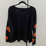 33 Degrees Women's Size 3X Black Halloween Cardigan