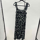 Loft Women's Size 14 Black Floral Dress