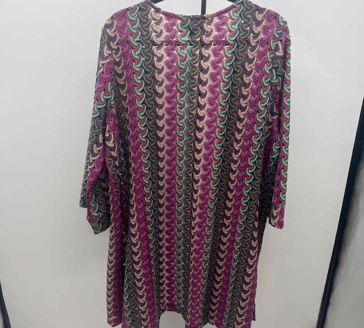 G by Giuliana Women's Size 1X Magenta Textured Cardigan