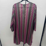 G by Giuliana Women's Size 1X Magenta Textured Cardigan