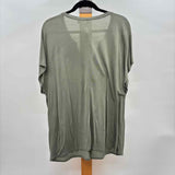JJill Women's Size XL Olive Solid Short Sleeve Shirt
