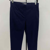 Joseph Ribikoff Women's Size 6 Navy Solid Capris