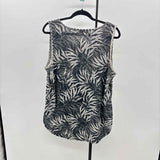 Style & Co. Women's Size XL Black Abstract Sleeveless Shirt