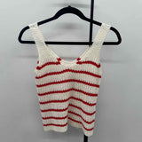 York & Hudson Women's Size XS White Stripe Tank