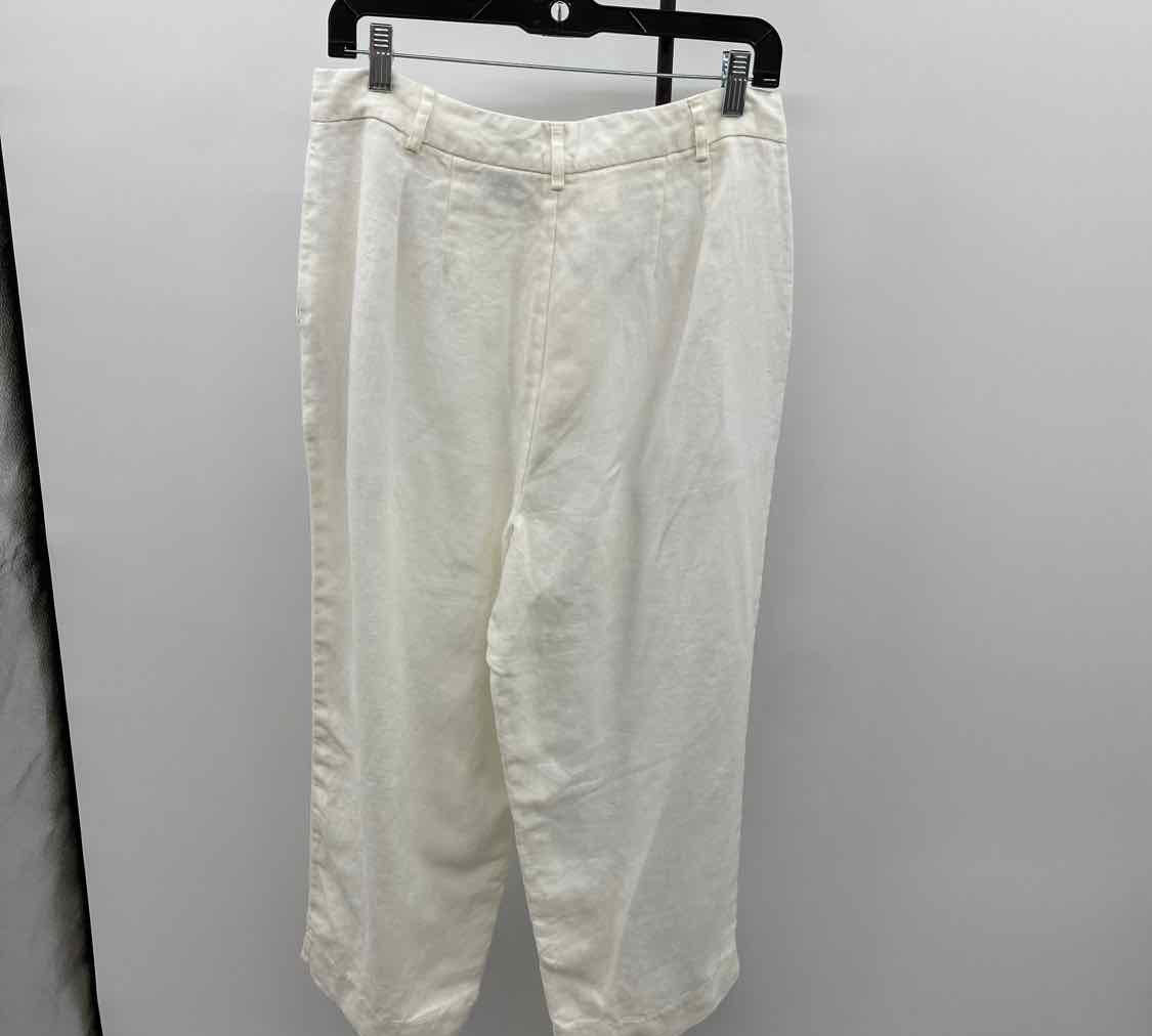 Willi Smith Women's Size 12 White Solid Pants