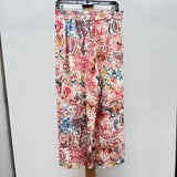 Sigrid Olsen Women's Size 8 White Floral Pants