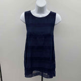 Rag & Bone Women's Size L Navy Stripe Sleeveless Shirt