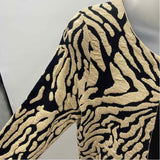 Joseph Ribikoff Women's Size S Gold Swirls Cardigan