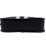 Bottom COACH Black & Gray Signature C Jacquard DEMPSEY FILE BAG Crossbody Purse