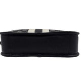 Bottom COACH Black & Gray Signature C Jacquard DEMPSEY FILE BAG Crossbody Purse