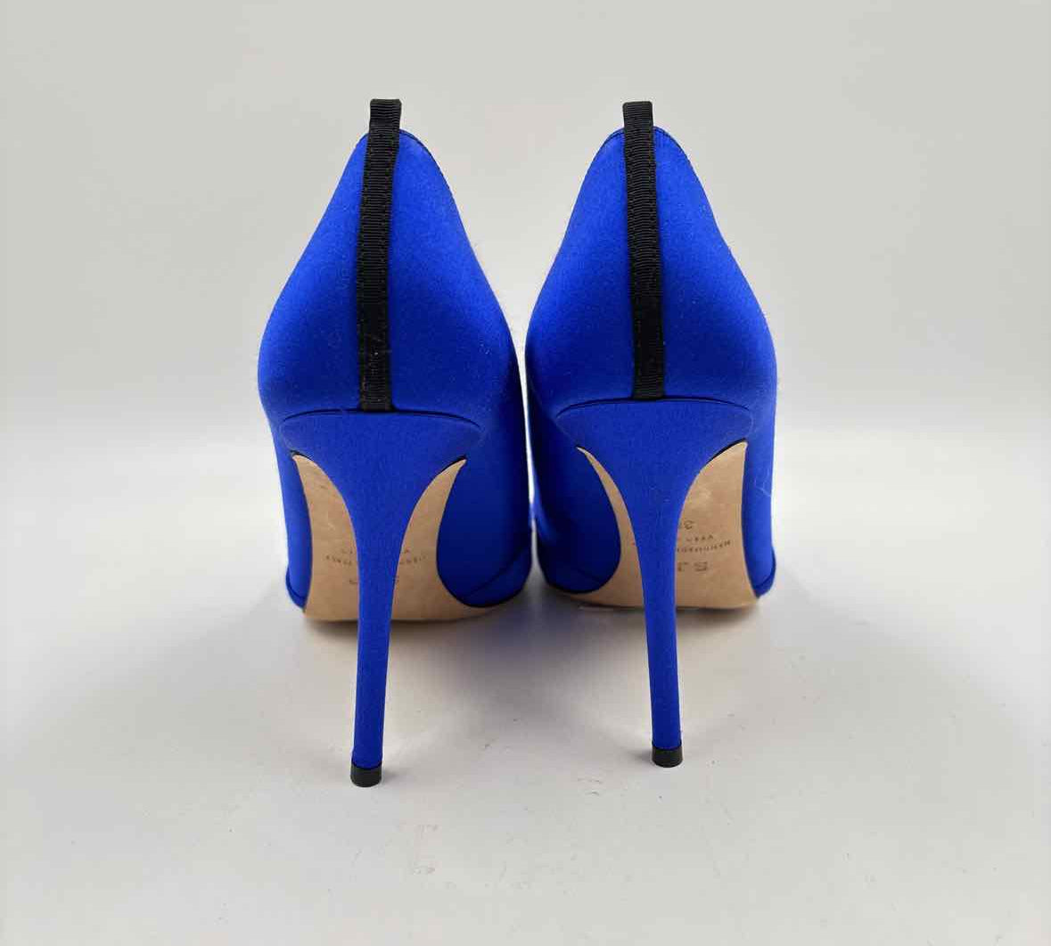 SJP Women's Shoe Size 8.5 Royal Blue Beaded Heels