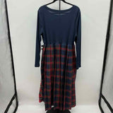 Bloomchic Women's Size 14 Navy Plaid Dress