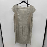 Lina Tomei Women's Size 14 Beige Textured Dress