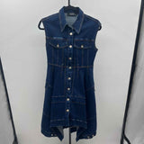 Akira Women's Size 6 Blue Solid Dress