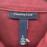 Charter Club Women's Size XL Wine Solid Jacket