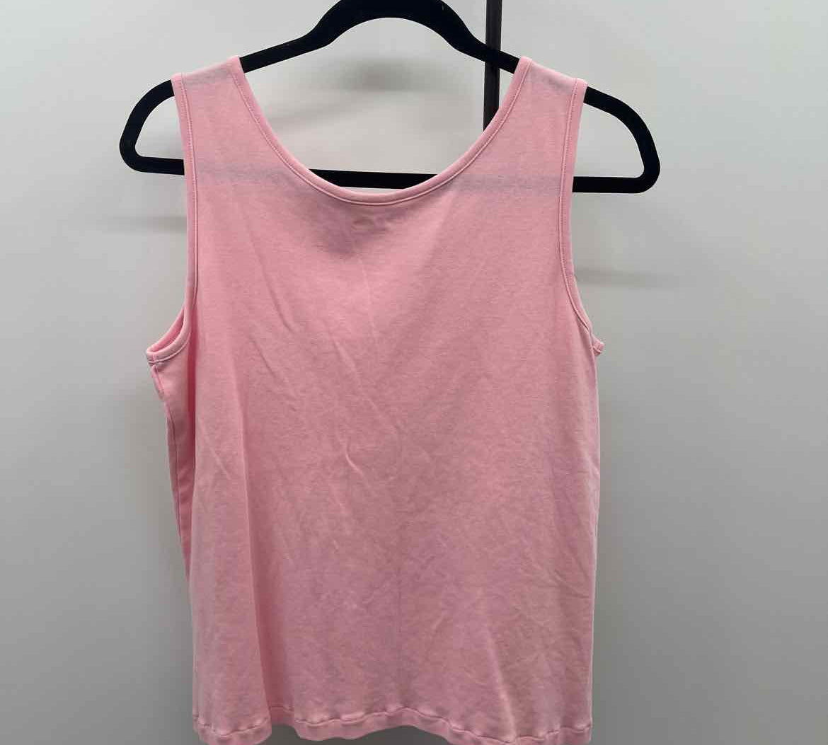 Lands End Women's Size M Pink Solid Tank