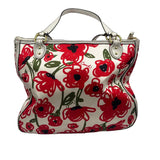 Coach Women's Red Luxe Floral Purse