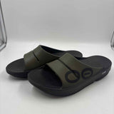 oofos Women's Shoe Size 12 Green Solid Sandals