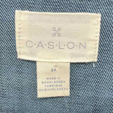Caslon Women's Size 3X Blue Solid Jacket