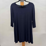 Comfy U.S.A. Women's Size 6 Navy Solid Dress