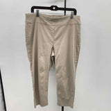 Inc Women's Size 16 Tan Solid Capris