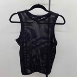 Uniqlo Women's Size M Black mesh Sleeveless Shirt