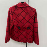 Luii Women's Size M Red Checkered Jacket