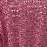 Colette Mordo for SADIMARA Women's Size L Pink Sequins Sweater