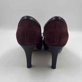 Clarks Women's Shoe Size 7 Wine Textured Heels