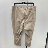 Inc Women's Size 16 Tan Solid Capris