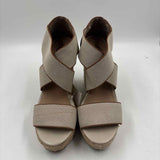 Candie's Women's Shoe Size 6.5 Beige Solid Wedges