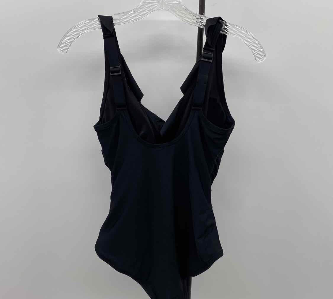 DKNY Women's Size S Black Solid Swimsuit - 1 Piece