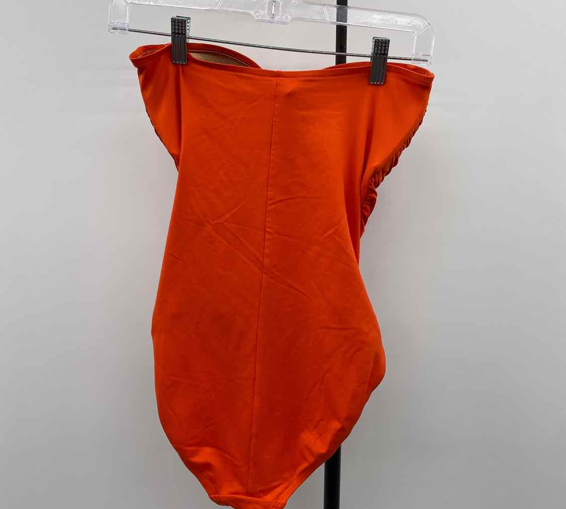 La Blanca Women's Size 10 Orange Solid Swimsuit - 1 Piece