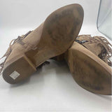 BCBG Women's Shoe Size 8 Tan Fringe Boots