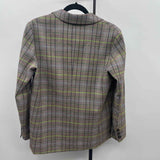 Lucy Paris Women's Size S Brown Plaid Jacket