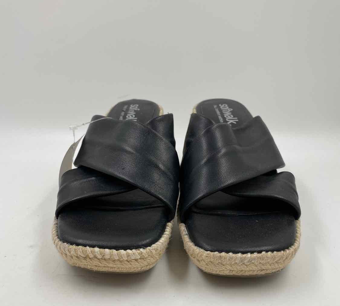 Softwalk Women's Shoe Size 7.5 Black Solid Wedges