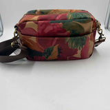 PATRICIA NASH Tan Floral Coated Canvas PIPER Camera Bag Crossbody Purse