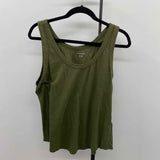 Banana Republic Women's Size L Green Solid Tank
