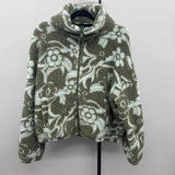 American Eagle Junior's Size M Green Floral Jacket