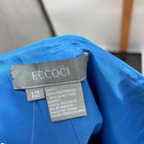 Eccoci Women's Size 12 Blue Solid Skirt
